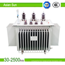 10kv 30kVA ~ 1600kVA Series Oil Immersed Power Distribution Transformer